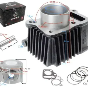 Łatwy zwrot Cylinder Moretti do motoroweru 4T 80cc 139FMB